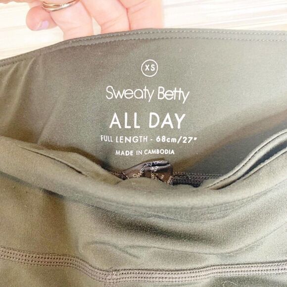 Sweaty Betty Women’s All Day Leggings Full Length Forest Green Size XS Gym - Picture 9 of 11